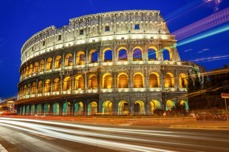 Colosseum Rome At Night